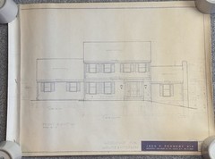 1960’s VTG Mid Century Modern House Blueprints Plan Kisco NY Complete 7 Pages