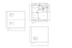 SMALL HOUSE PLAN 22X24 24X22 SMALL HOUSE RANCH GABLE ROOF PLAN # 6029 SH