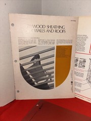 Vintage Lot Of Building Instructions- Roof-walls-siding- Tile- Estate Find