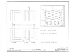 Frank Lloyd Wright Prairie Style Home – Robie House, 25 sheet set, PRINTED