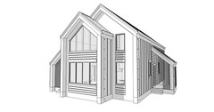 40’x52′ 2-Story, 4 Bed, 3-Bath Cozy Barnhouse Architectural Plans PDF Download.