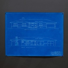 Set of 4 Sleepy Hollow, San Enselmo Ca House Blue Prints c.1952