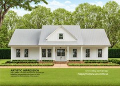 Farmhouse Barndominium – 60′ x 57′ House Plan Design – 3 Bed 3.5 Bath Office 198
