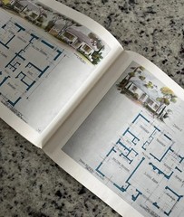 Vintage 1945 Future Homes Co Home Plan Catalog MCM Ranchers 50 Colorful Drawings
