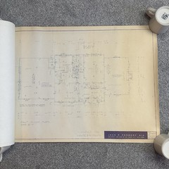 1960’s VTG Mid Century Modern House Blueprints Plan Kisco NY Complete 7 Pages