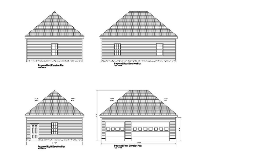 24X32 GARAGE PLANS HIP ROOF 32X24 PRINT PLANS 2 CAR PLAN #19-2432-HIP-7