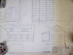 Vtg Vermont Log Buildings Shire 53- 26 Scale Blueprints Log Home 1977 (16) Pages
