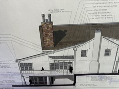 Architectural Renderings 4 Sheets Hand-Colored Elevations 30×42 Design Drawings