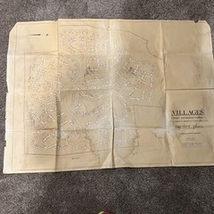 Vintage Blue Print Housing Plan For Retirement Community VILLAGES , NJ
