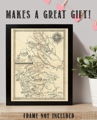 Philmont Scout Ranch Vintage Map 1948 Cimarron New Mexico Trail Plan