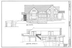 Craftsman Style Bungalow House Plans, wood and stone, 5 bedrooms, 4 baths