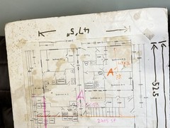 Vintage Architectural Floor Plan Multi-Story House | 5 Bedroom Home Blueprint