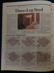 1993 Vintage DIY Shaker Bench Portable Workbench Stool Plans Booklet Woodsmith