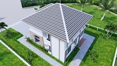 Custom House Plans 30×36 Feet 9×11 Meter 4 Beds 3 Baths Hip Roof (A4 Hard Copy)