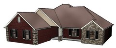 FULL Construction Set House Plans! 1800 SF Conditioned space 3 or 4 Bedrooms!