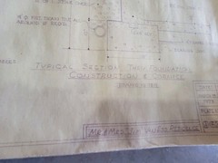 Vintage 1973 Architectural Private Residence Blueprints Bound Set 5 Sheets