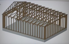 PERMIT READY 18′ X 24′ GARAGE PLAN DRAWN TO SCALE BLUEPRINTS AND MATERIALS LIST