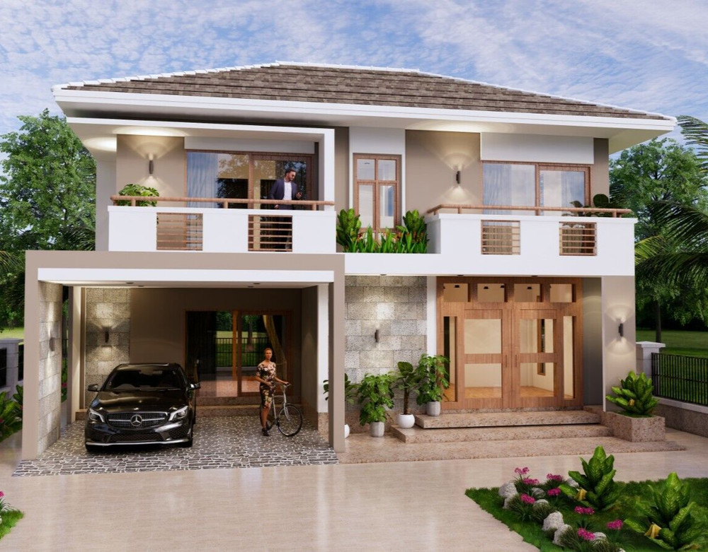 38×30 House Design Plan 11.5×9 Meter with 3 Bedrooms Full PDF (A4 Hard Copy)