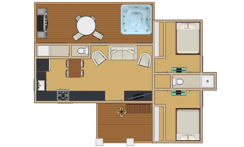 570sqft – 25’x38′ -2bedrms1.5baths – Small House design – ala cart