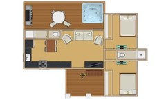 570sqft – 25’x38′ -2bedrms1.5baths – Small House design – ala cart