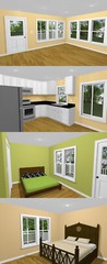 28×34 House — 2 Bedroom 2 Bath — 952 sq ft — PDF Floor Plan — Model 1A