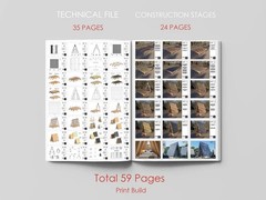 10′ x 14′ A-Frame House Cabin Plans -140F- Blueprints