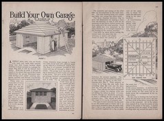 “Build Your Own Garage” 14’x18’ Hip Roof 1928 HowTo Build PLANS Mission style