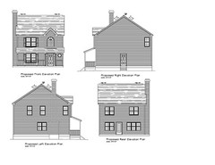 HOUSE PLANS COLONIAL PLANS 1650 SF 3BR-2B NARROW LOT COLONIAL PLANS #2316