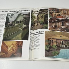 1960’s Western Red Cedar Lumber Remodeling Home Design Idea Dealer Brochure