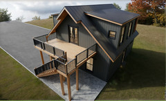 848 Sqft ADU (in-law suite) 2 car Shop/Garage with a 1Bed/1.5Bath APT. above