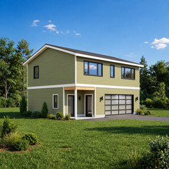 2 Story Garage Apartment Plans-Detached Garage Blueprints with Living Space