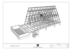 A-Framed Cabin House With Pool | PDF and AutoCAD File For BluePrint Plans