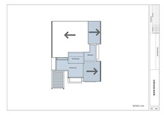 Modern House Plan/4 Bedroom, BR & Kitchen Drawing(44’x34’) with CAD file & PDF