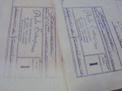 1958 AVILA ENTERPRISES SEBASTOPOL CA. HOUSE BLUEPRINTS 8 OLD PAPER EPHEMERA