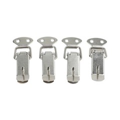 Secure Your Closet with Stainless Steel Spring Loaded Clamps Pack of 4 Latches