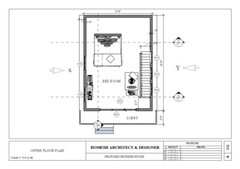 2 Story Modern House Plan with Blueprint PDF, DWG & 3D Design- 630sqft (No 08)