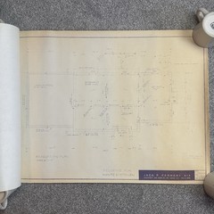 1960’s VTG Mid Century Modern House Blueprints Plan Kisco NY Complete 7 Pages