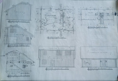 1989 Vintage 2 Story Double Car Garage Addition 18 Page Paper Blueprint Plan
