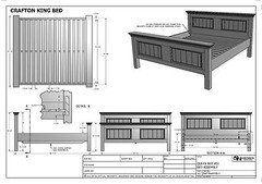 BUILDING PLANS FOR CRAFTON KING SIZE TIMBER BED – MAKE YOUR OWN & SAVE $$$