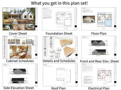 Farmhouse Plan: 1,565 (Living) Sqft-3 Bedroom-2 bath-2 car Garage