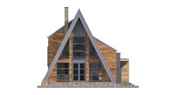 35’x51’ 3 Beds, 2 Baths Charming A-Frame Architectural Build Plans PDF Download.