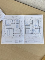 House Plans 9×11 Meter 30×36 Feet 4 Beds 3 Baths Shed Roof (A4 Hard Copy)