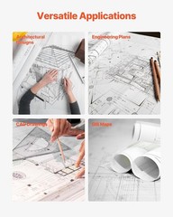 Custom Blueprint 20 LB Bond Paper Ideal for CAD Drawings and more