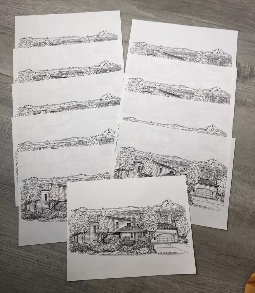 Architectural Drawings Portland Or House Design Photocopy 80s Sue Middleton