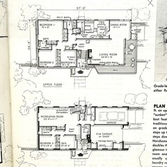 1963 Vintage MCM HOME DESIGNS Luxurious Living House Plan Catalog Magazine 21st