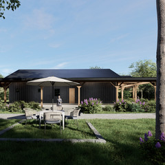 American Style 3 Bedroom House Plans PDF + AutoCAD DWG + 3D Renders