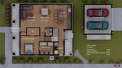 BLUEPRINTS AMERICAN FOURSQUARE 2-STORY PLAN ARCHUP #125