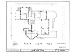 Queen Anne Shingle Style house, mansion with many bedrooms, printed home plans