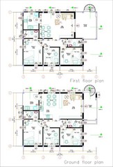 26×36 Feet House Plans 8×9 Meter 3 Bedrooms 2 Baths Terrace PDF (A4 Hard Copy)