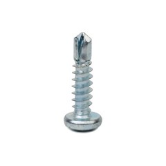 1000PK, #10 x 1″ Steel Self-Drilling Screws, Pan Head Type, Phillips Drive Type